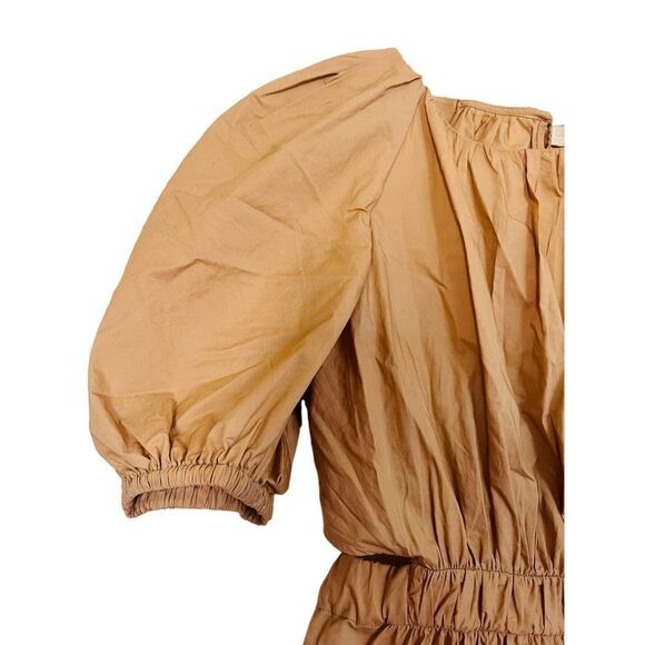 Ulla Johnson Claire puff-sleeve cotton midi dress Cedar US8 - Picture 8 of 9